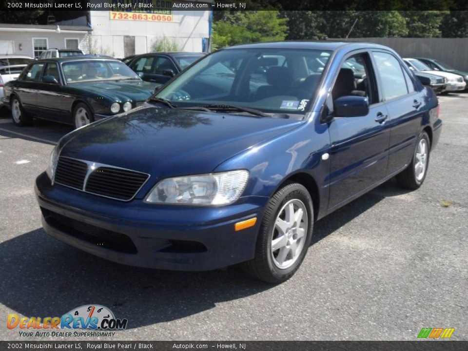 2002 Mitsubishi Lancer LS Royal Blue Pearl / Black Photo #3