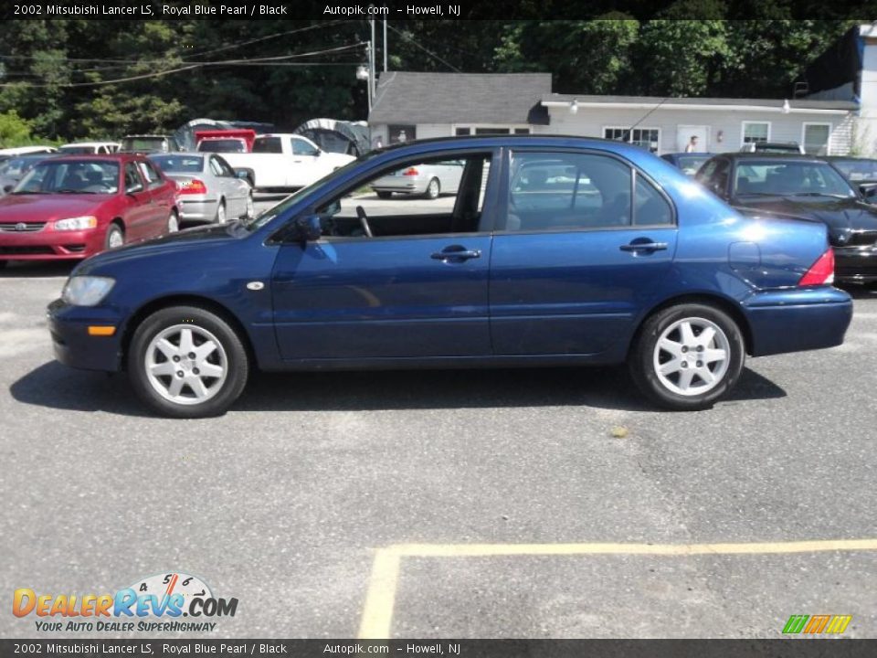 2002 Mitsubishi Lancer LS Royal Blue Pearl / Black Photo #4