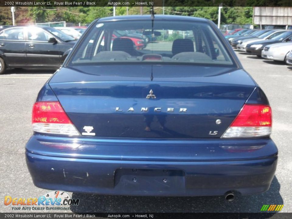 2002 Mitsubishi Lancer LS Royal Blue Pearl / Black Photo #6