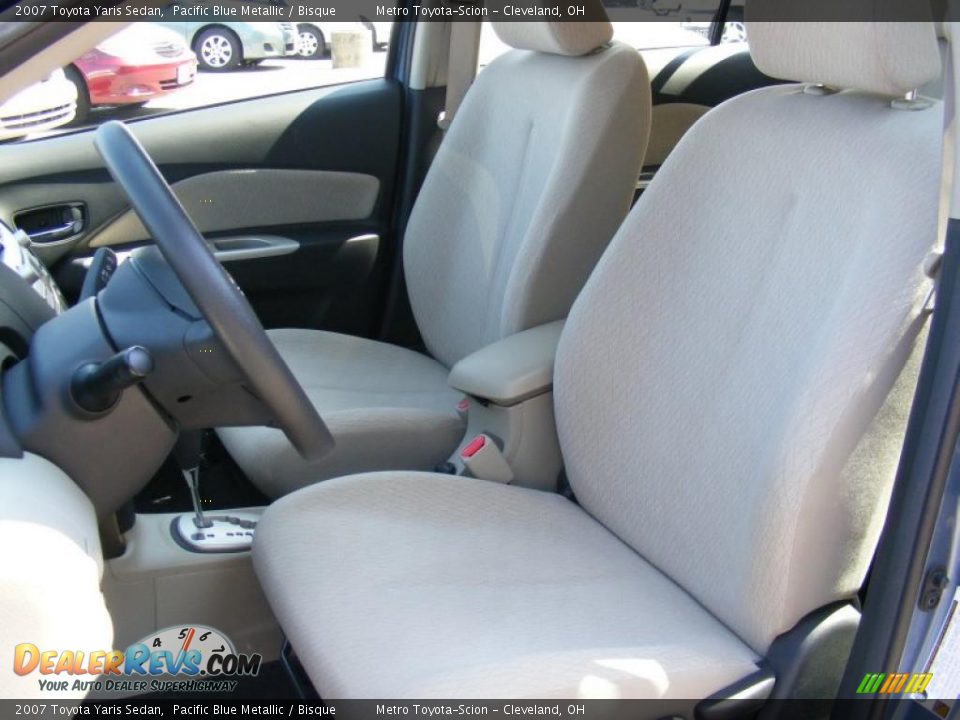 2007 Toyota Yaris Sedan Pacific Blue Metallic / Bisque Photo #9