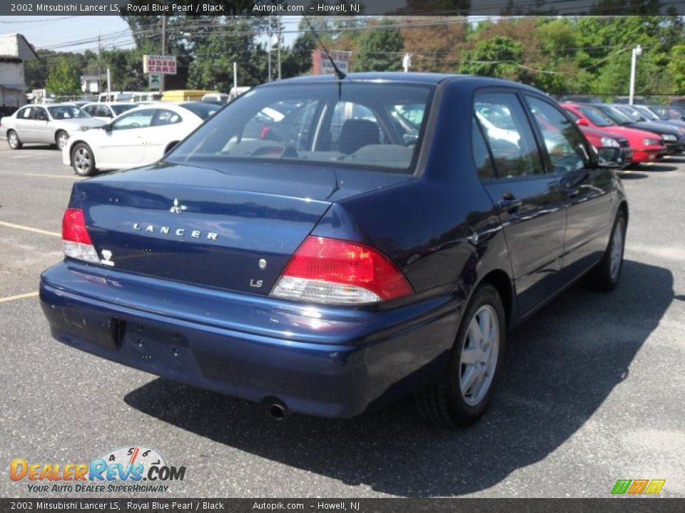 2002 Mitsubishi Lancer LS Royal Blue Pearl / Black Photo #7