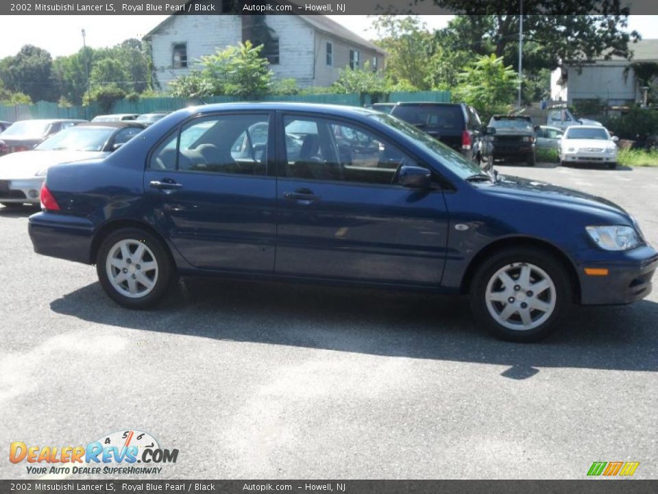 2002 Mitsubishi Lancer LS Royal Blue Pearl / Black Photo #8