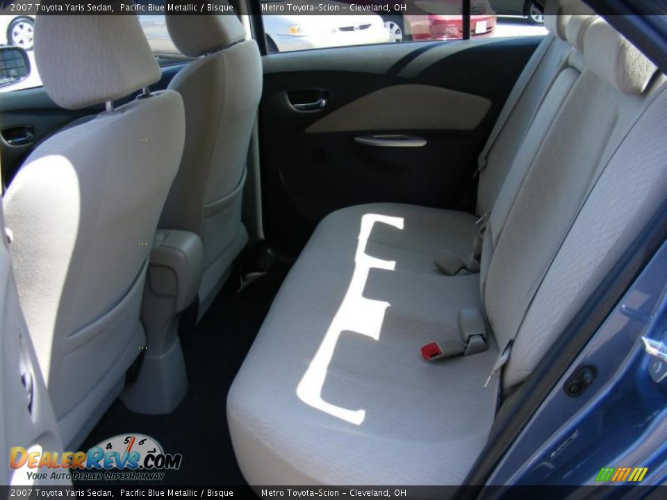 2007 Toyota Yaris Sedan Pacific Blue Metallic / Bisque Photo #11