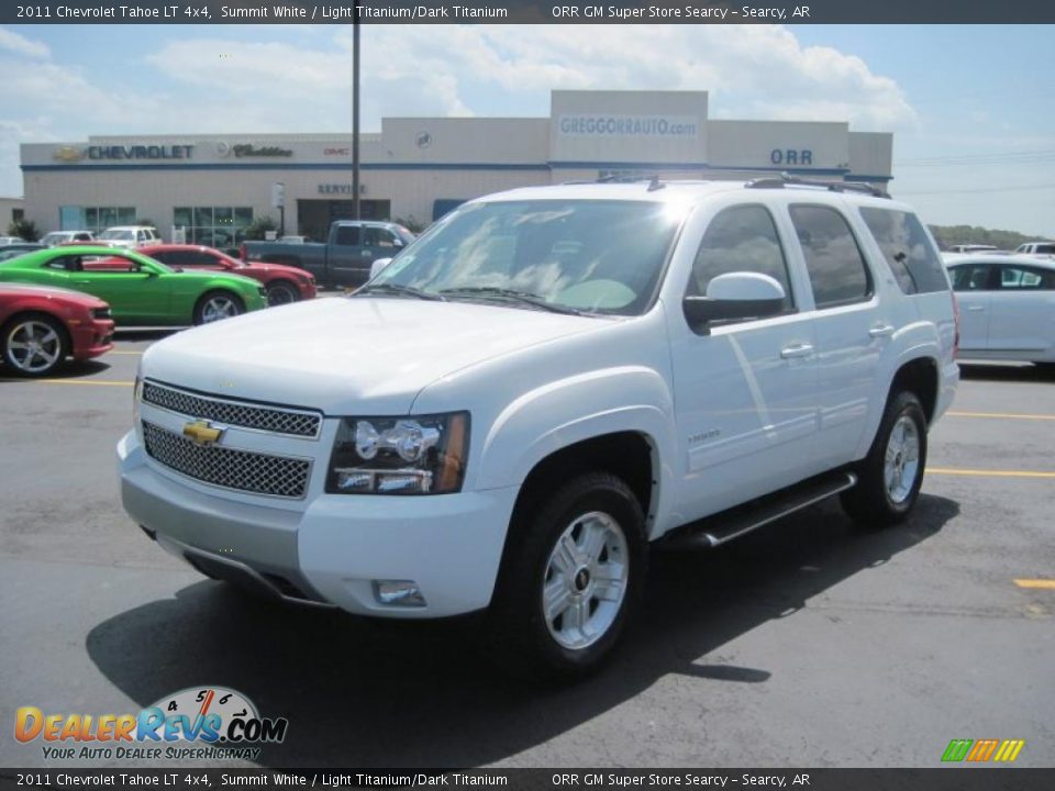 2011 Chevrolet Tahoe LT 4x4 Summit White / Light Titanium/Dark Titanium Photo #1