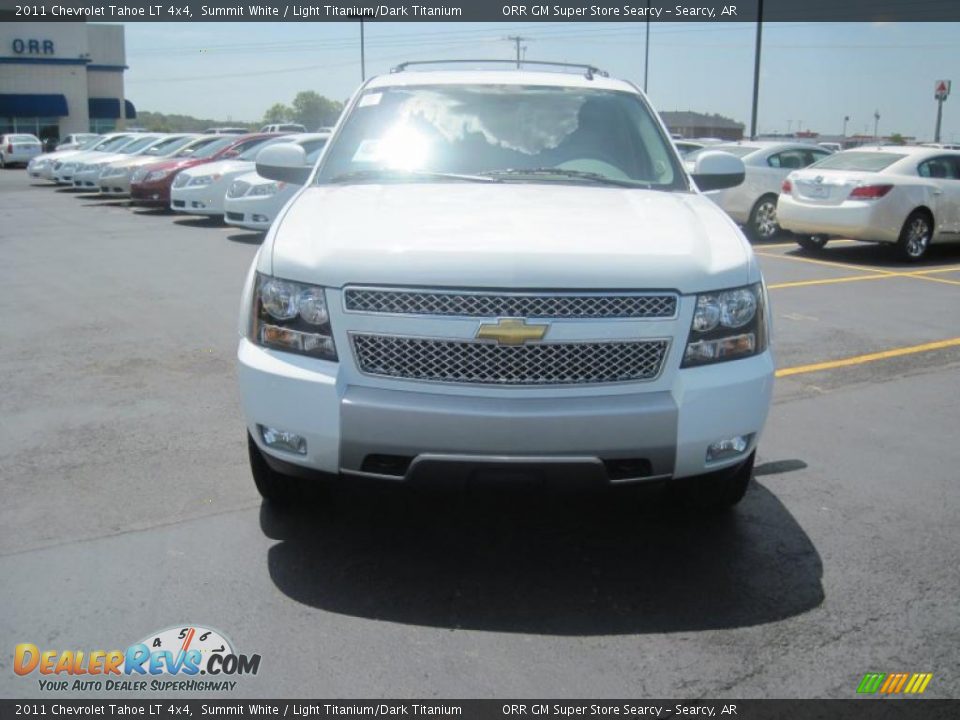 2011 Chevrolet Tahoe LT 4x4 Summit White / Light Titanium/Dark Titanium Photo #2