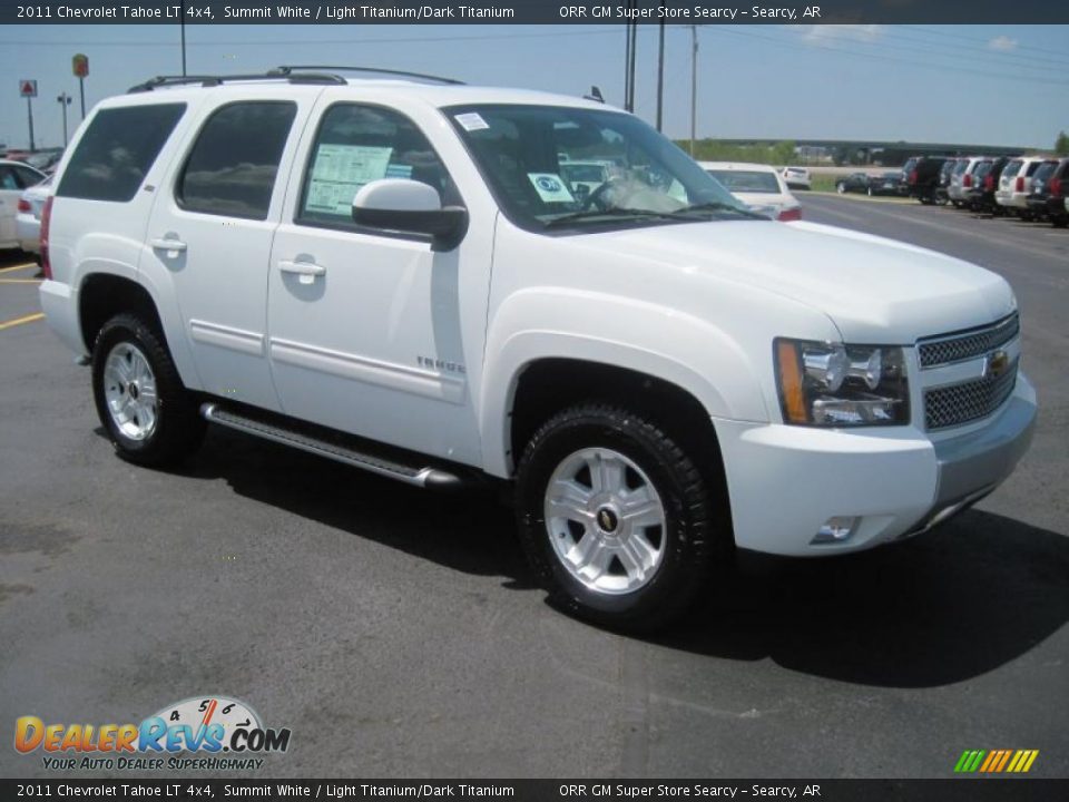 2011 Chevrolet Tahoe LT 4x4 Summit White / Light Titanium/Dark Titanium Photo #3