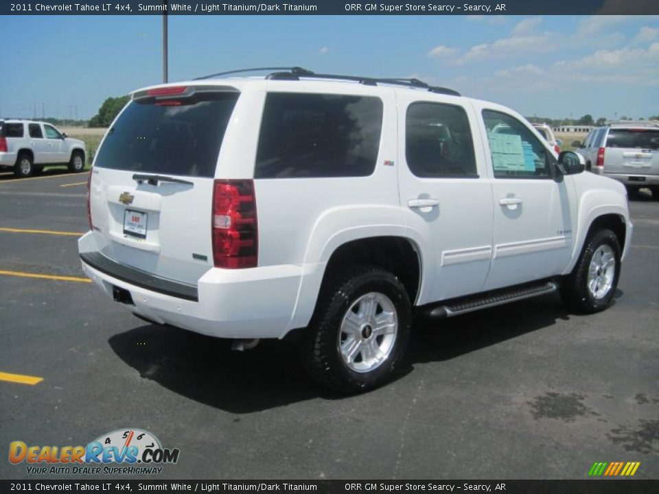2011 Chevrolet Tahoe LT 4x4 Summit White / Light Titanium/Dark Titanium Photo #4