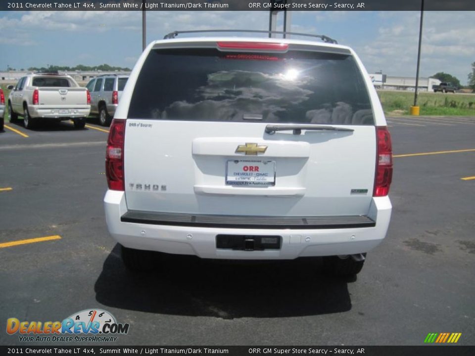 2011 Chevrolet Tahoe LT 4x4 Summit White / Light Titanium/Dark Titanium Photo #5