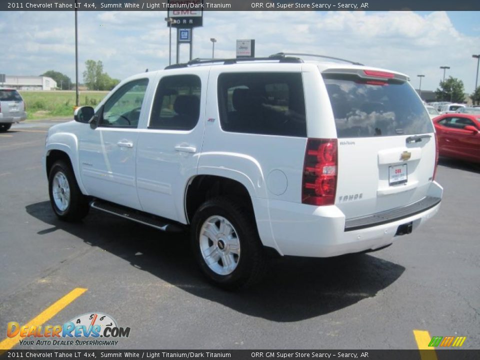 2011 Chevrolet Tahoe LT 4x4 Summit White / Light Titanium/Dark Titanium Photo #6