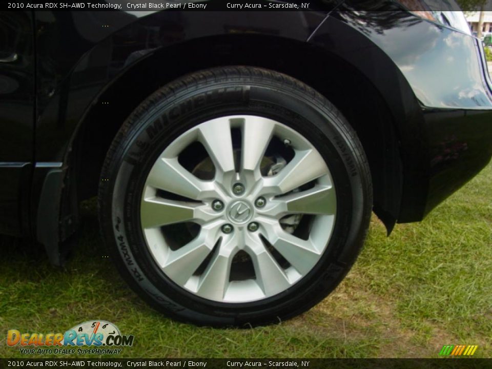 2010 Acura RDX SH-AWD Technology Crystal Black Pearl / Ebony Photo #11