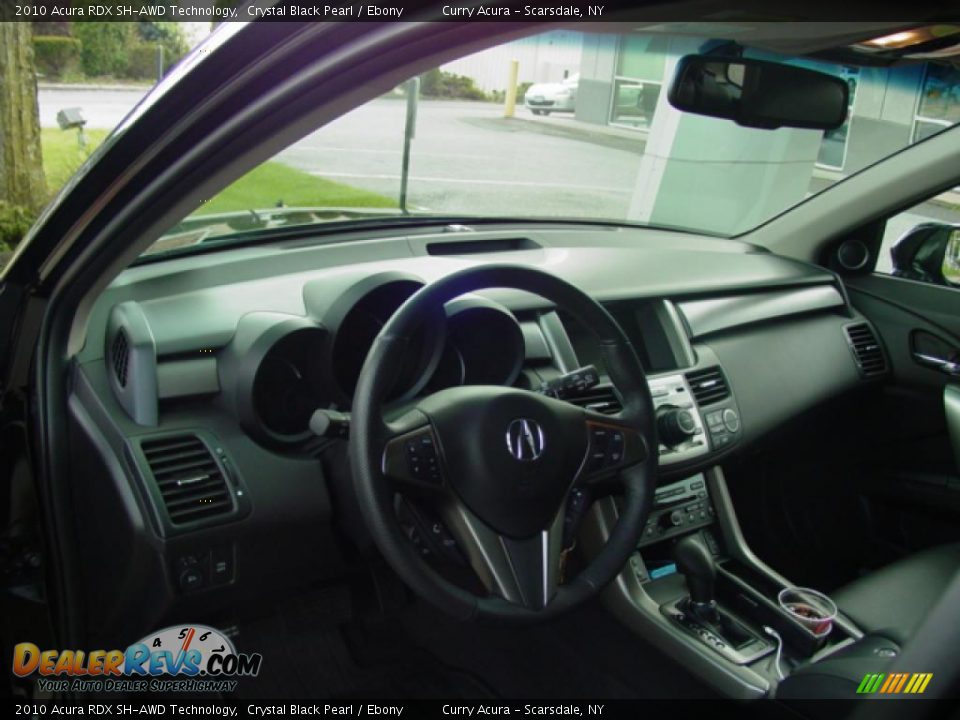 2010 Acura RDX SH-AWD Technology Crystal Black Pearl / Ebony Photo #16
