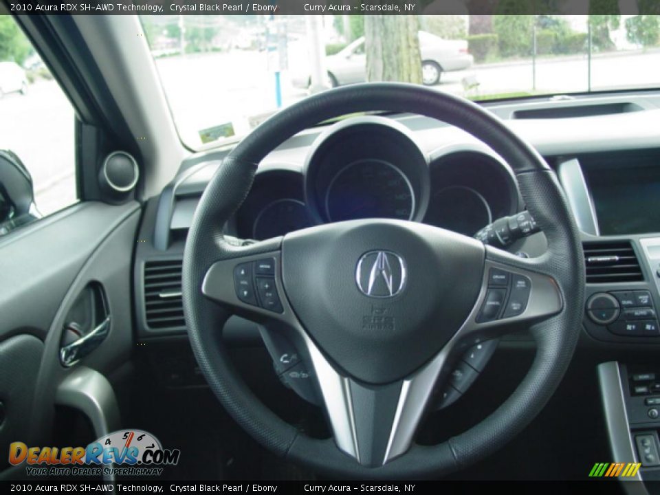 2010 Acura RDX SH-AWD Technology Crystal Black Pearl / Ebony Photo #19