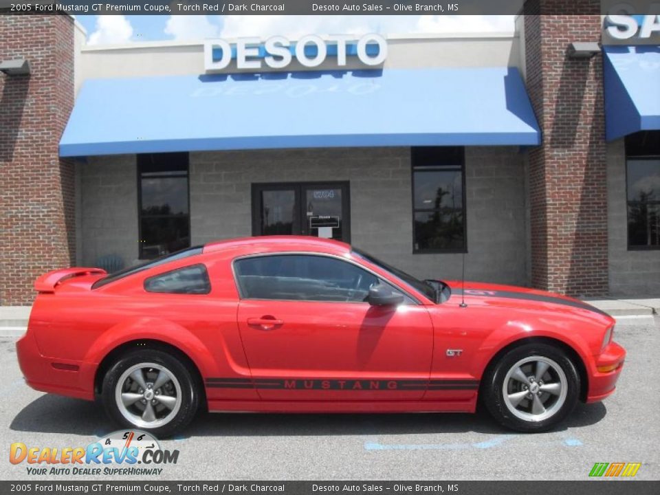 2005 Ford Mustang GT Premium Coupe Torch Red / Dark Charcoal Photo #1