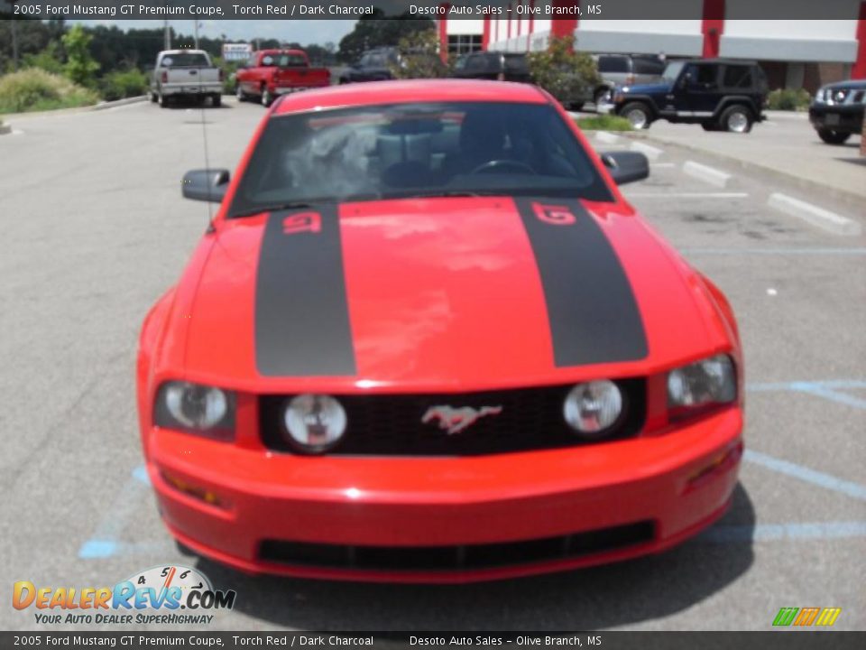 2005 Ford Mustang GT Premium Coupe Torch Red / Dark Charcoal Photo #2