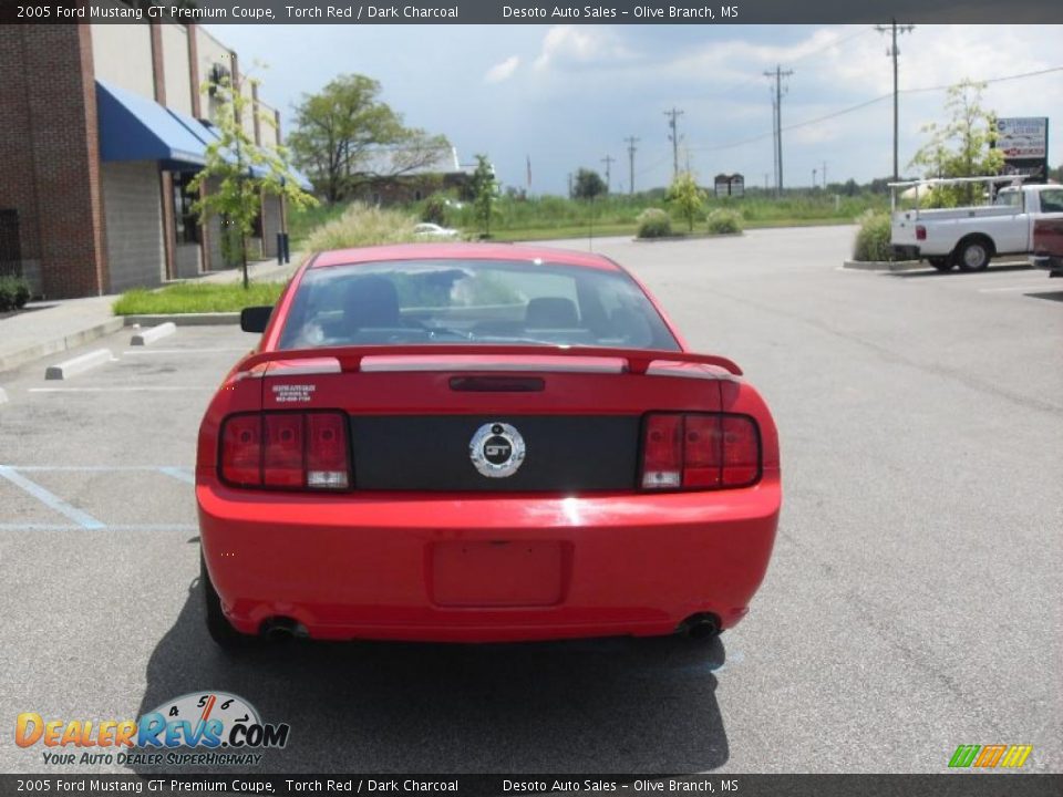 2005 Ford Mustang GT Premium Coupe Torch Red / Dark Charcoal Photo #4