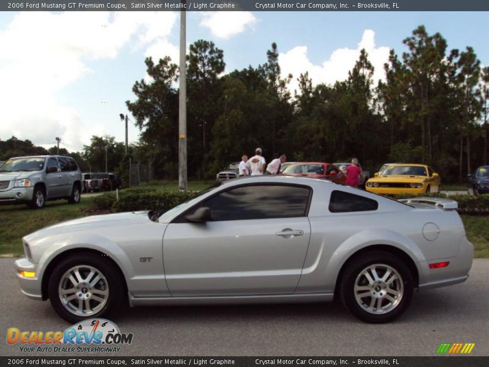 2006 Ford Mustang GT Premium Coupe Satin Silver Metallic / Light Graphite Photo #2