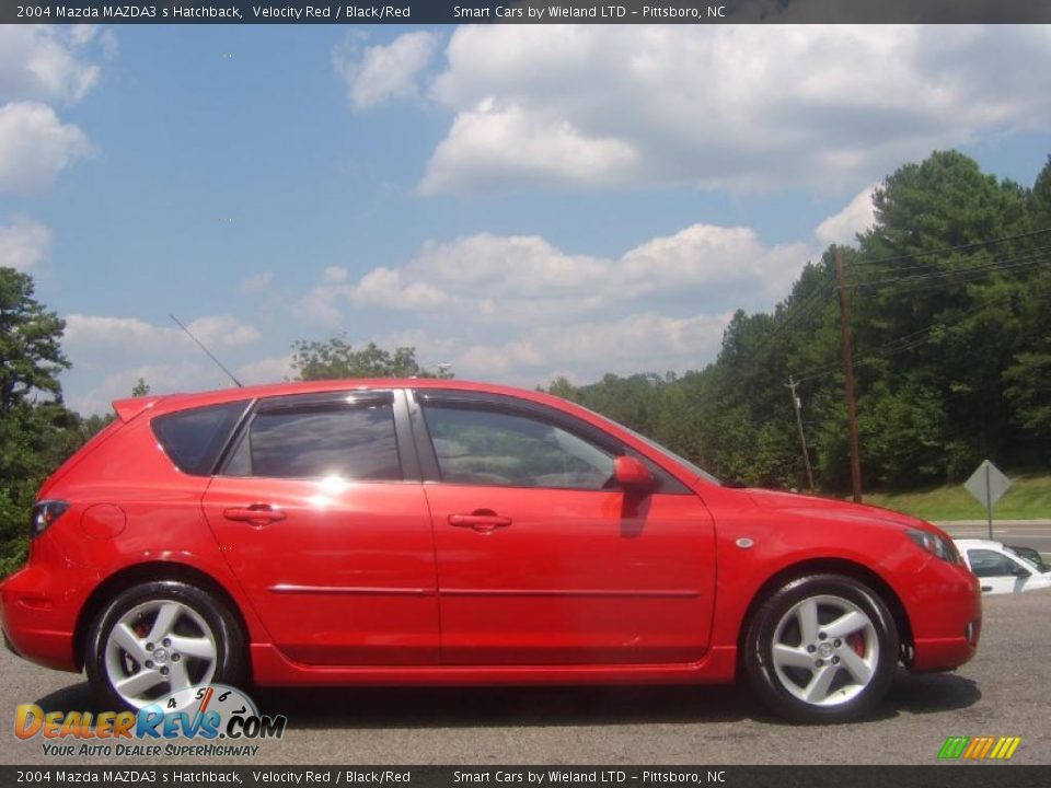 2004 Mazda MAZDA3 s Hatchback Velocity Red / Black/Red Photo #1