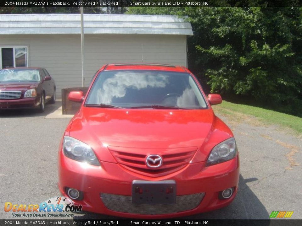 2004 Mazda MAZDA3 s Hatchback Velocity Red / Black/Red Photo #2