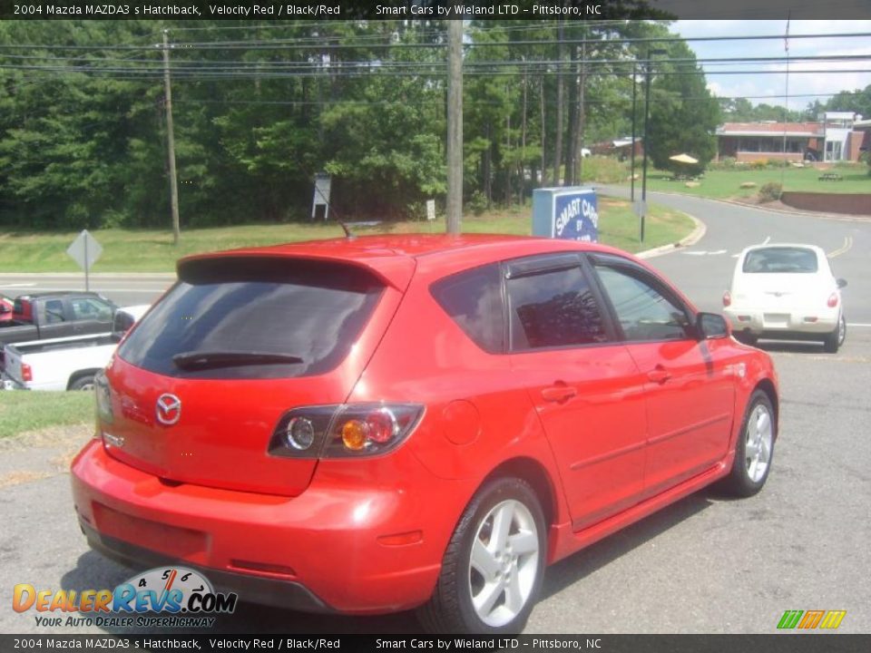 2004 Mazda MAZDA3 s Hatchback Velocity Red / Black/Red Photo #3