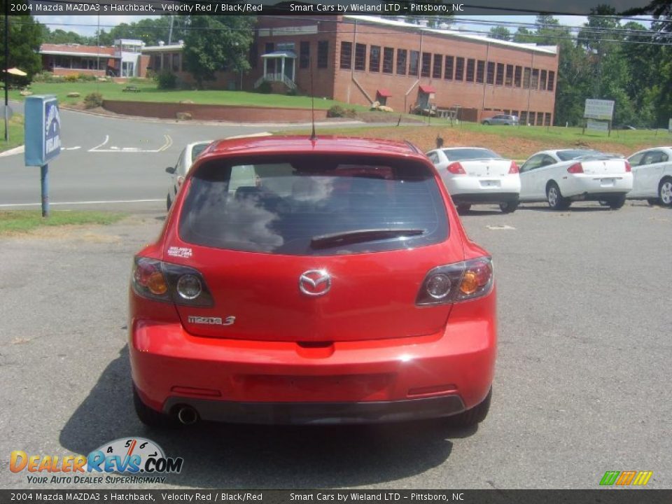2004 Mazda MAZDA3 s Hatchback Velocity Red / Black/Red Photo #4