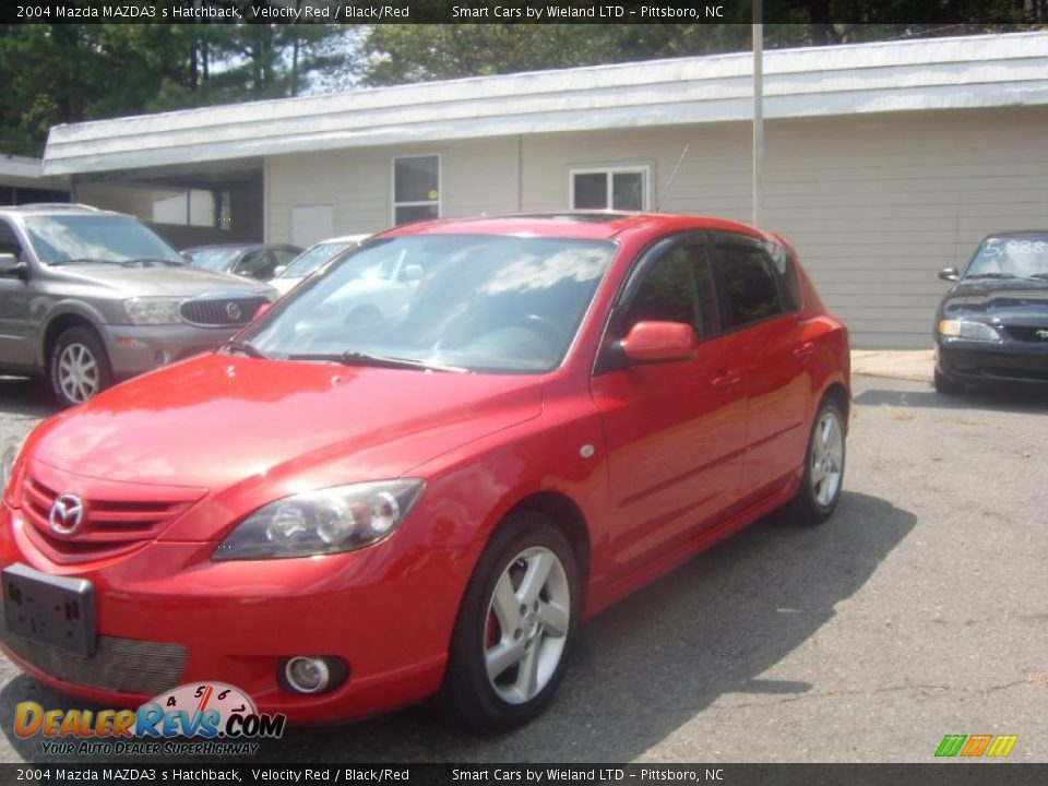2004 Mazda MAZDA3 s Hatchback Velocity Red / Black/Red Photo #6
