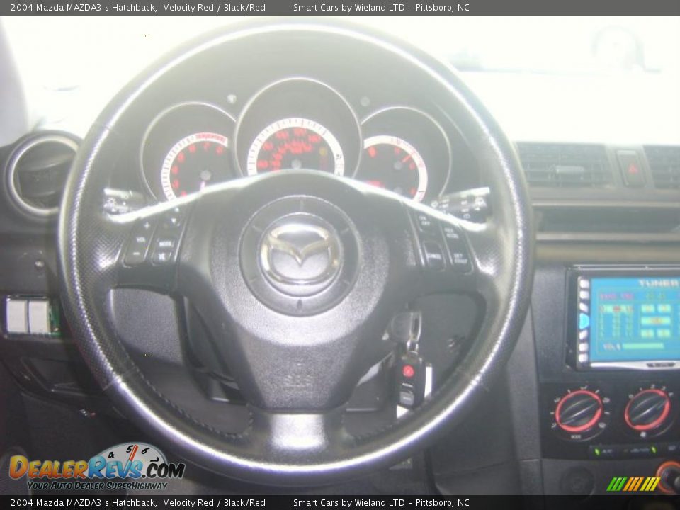 2004 Mazda MAZDA3 s Hatchback Velocity Red / Black/Red Photo #13