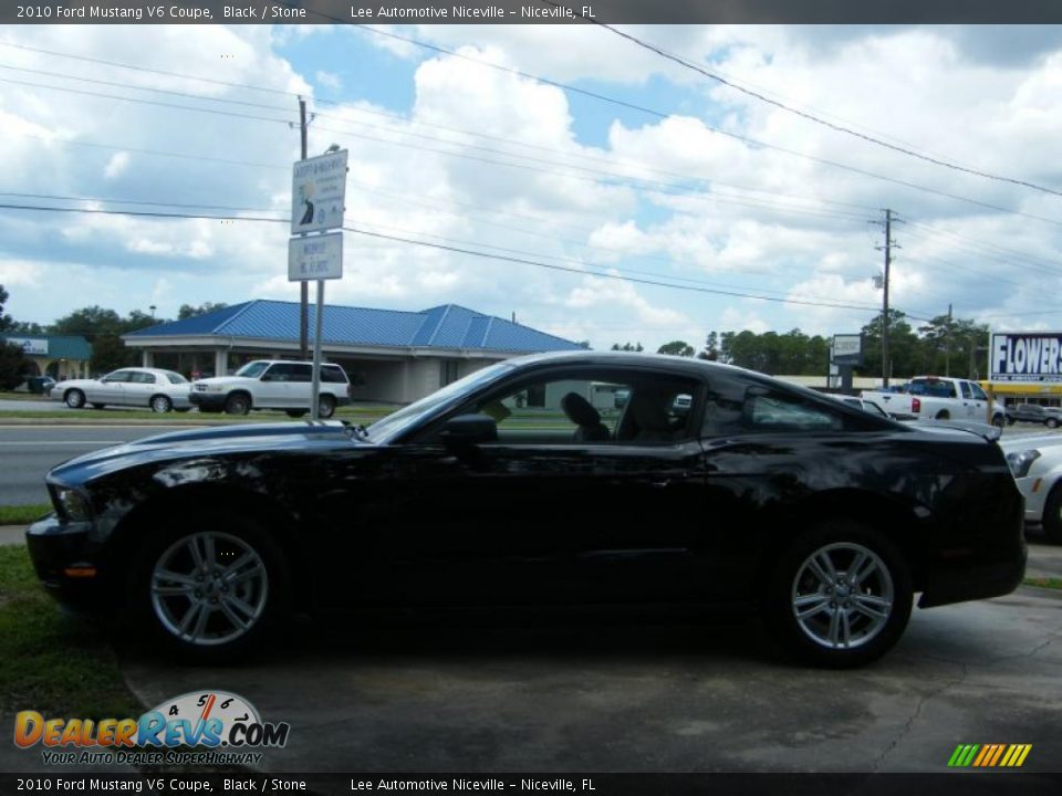 2010 Ford Mustang V6 Coupe Black / Stone Photo #2