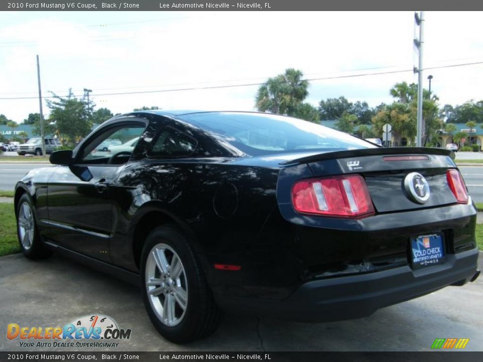 2010 Ford Mustang V6 Coupe Black / Stone Photo #3