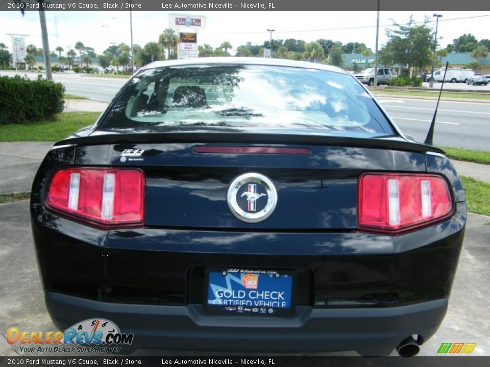 2010 Ford Mustang V6 Coupe Black / Stone Photo #5