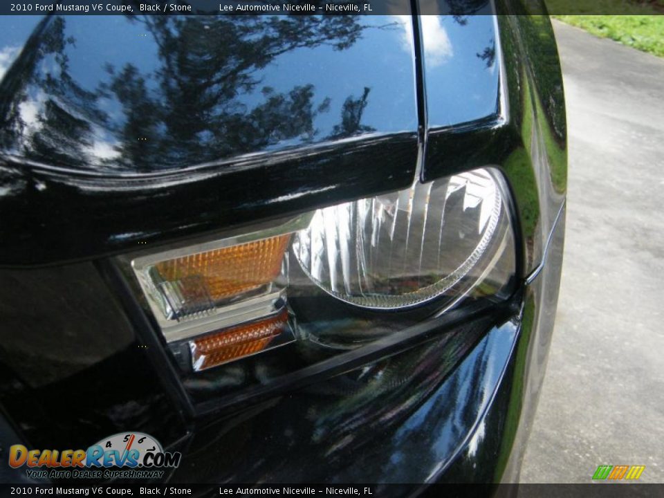 2010 Ford Mustang V6 Coupe Black / Stone Photo #10