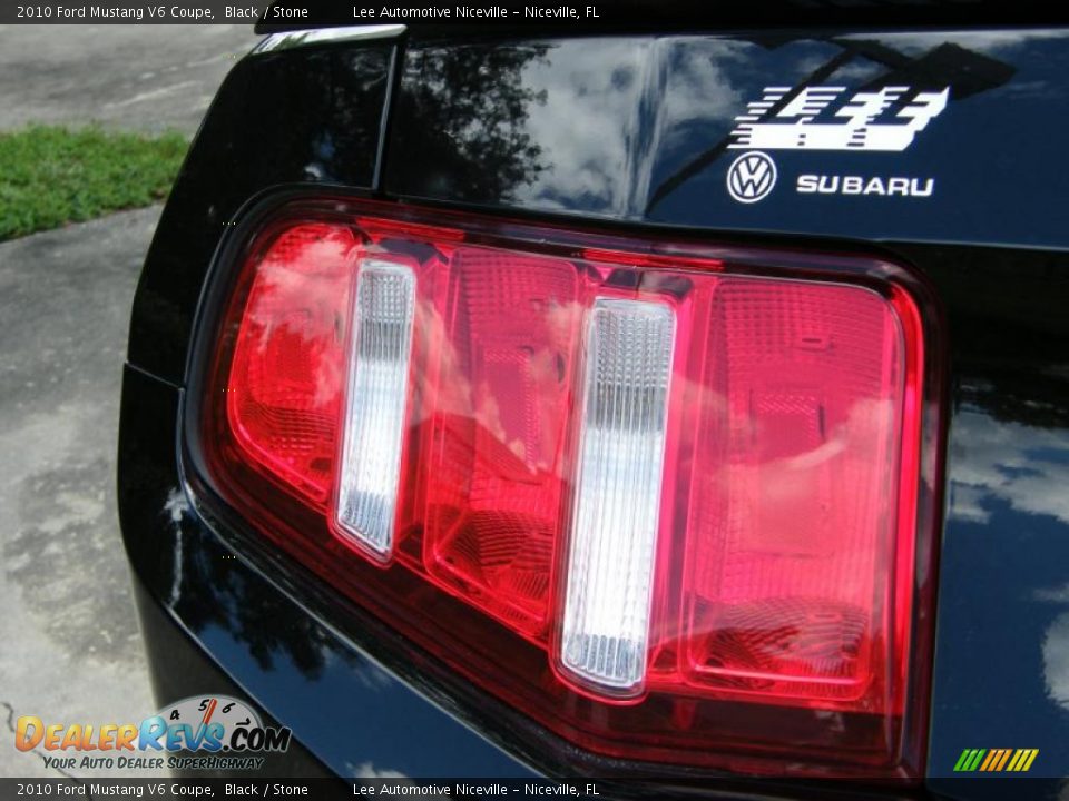 2010 Ford Mustang V6 Coupe Black / Stone Photo #11