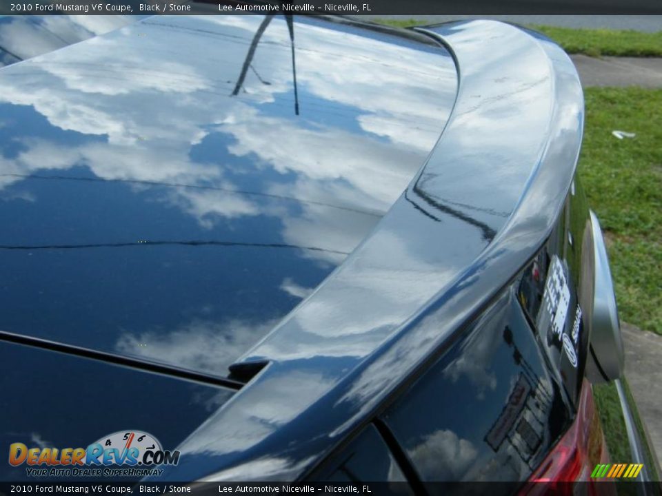 2010 Ford Mustang V6 Coupe Black / Stone Photo #12