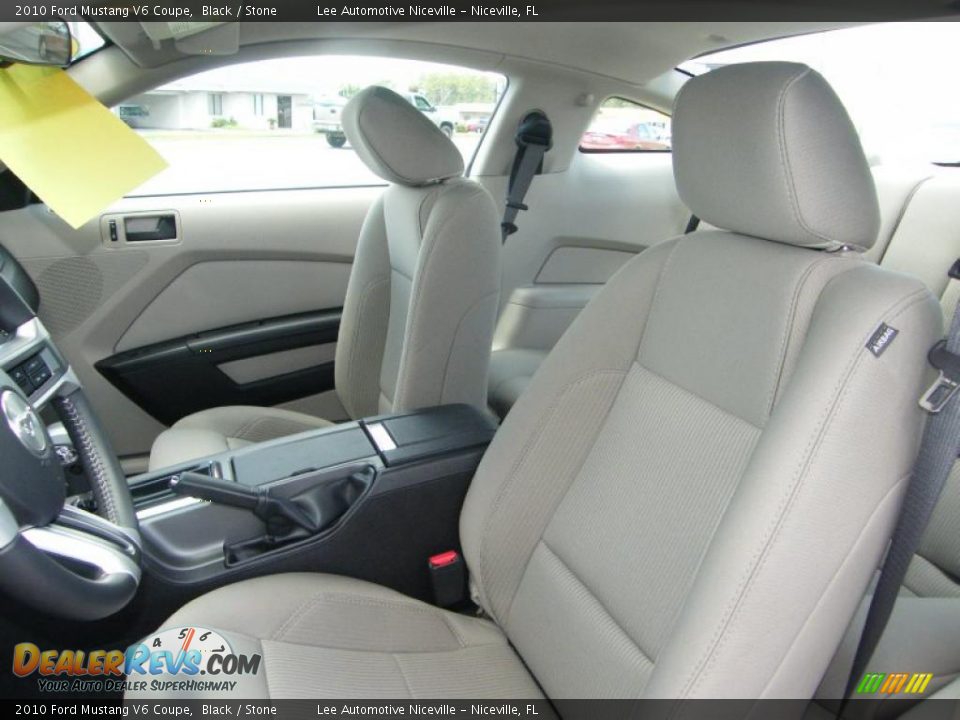 2010 Ford Mustang V6 Coupe Black / Stone Photo #16