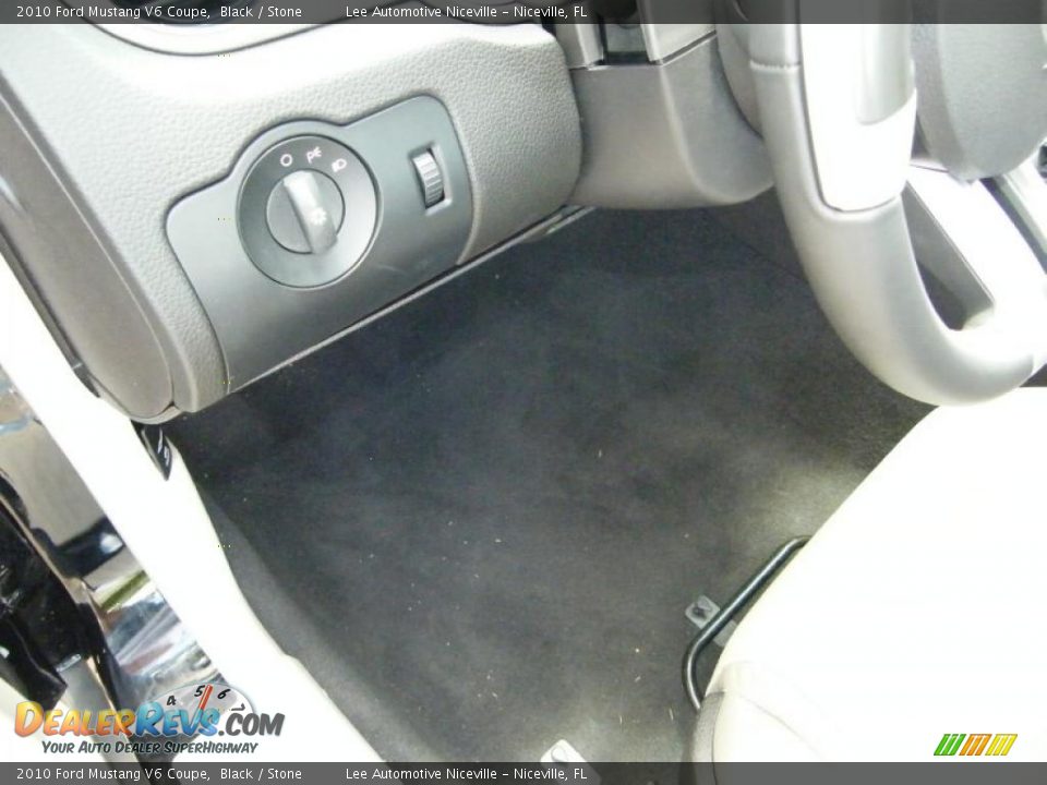 2010 Ford Mustang V6 Coupe Black / Stone Photo #18