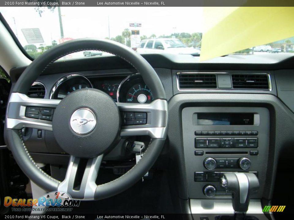 2010 Ford Mustang V6 Coupe Black / Stone Photo #20