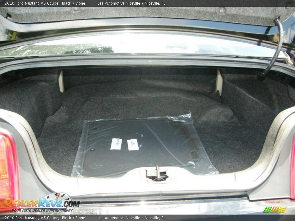 2010 Ford Mustang V6 Coupe Black / Stone Photo #25