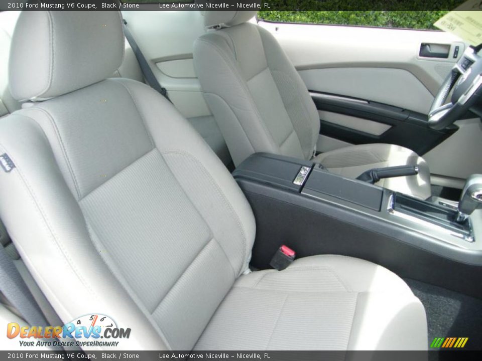 2010 Ford Mustang V6 Coupe Black / Stone Photo #27