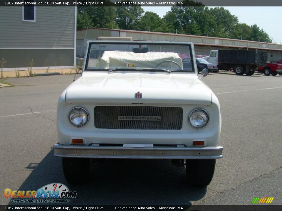 1967 International Scout 800 Soft Top White / Light Olive Photo #3