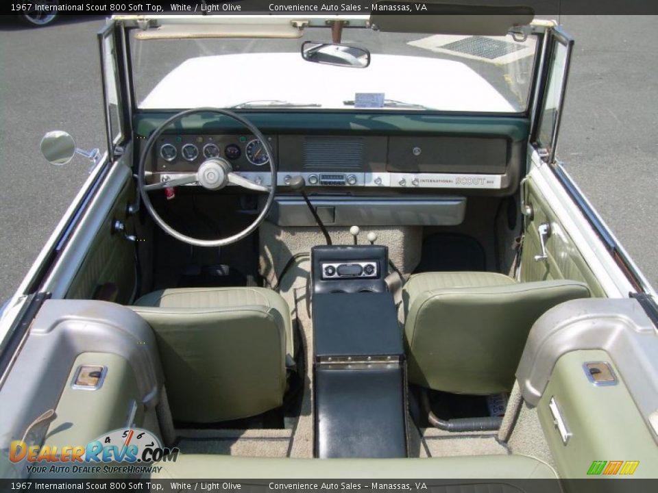 Light Olive Interior - 1967 International Scout 800 Soft Top Photo #15