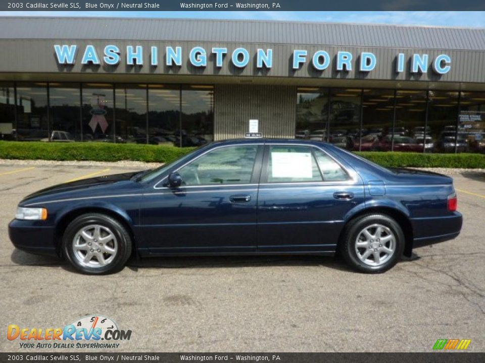 2003 Cadillac Seville SLS Blue Onyx / Neutral Shale Photo #1