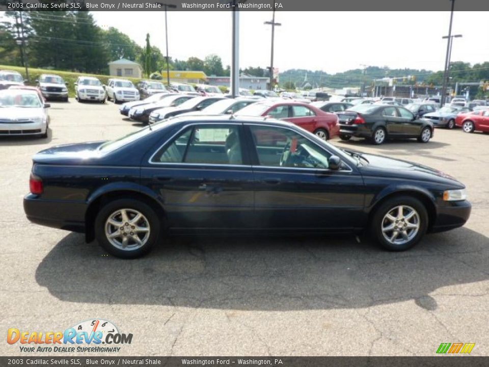 2003 Cadillac Seville SLS Blue Onyx / Neutral Shale Photo #5
