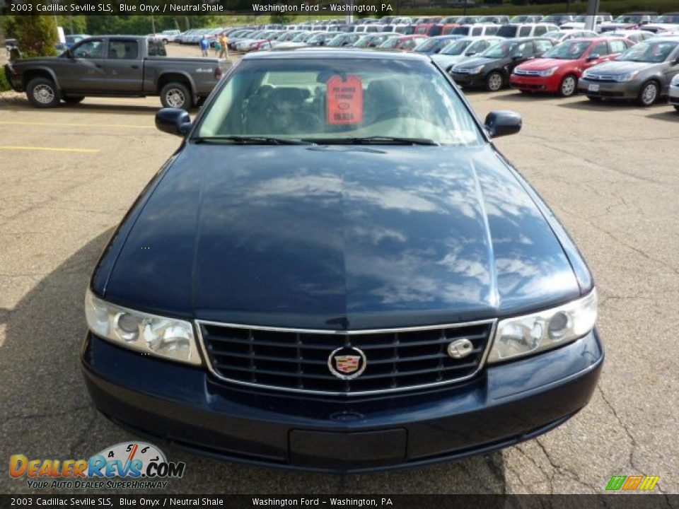 2003 Cadillac Seville SLS Blue Onyx / Neutral Shale Photo #7