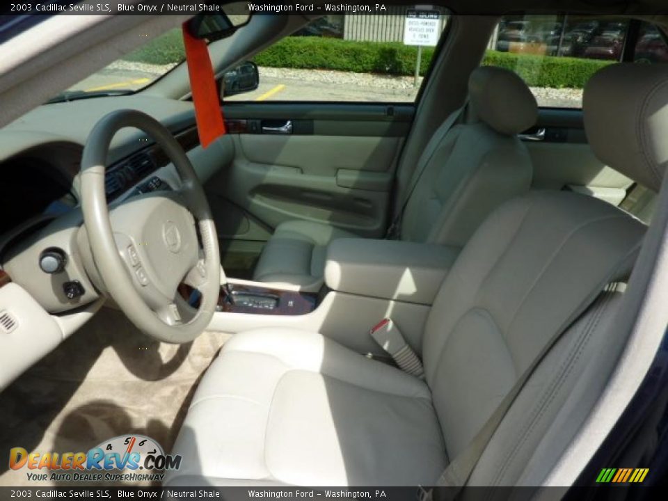 2003 Cadillac Seville SLS Blue Onyx / Neutral Shale Photo #10