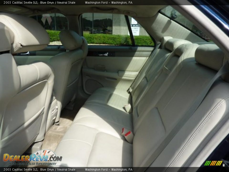 2003 Cadillac Seville SLS Blue Onyx / Neutral Shale Photo #14