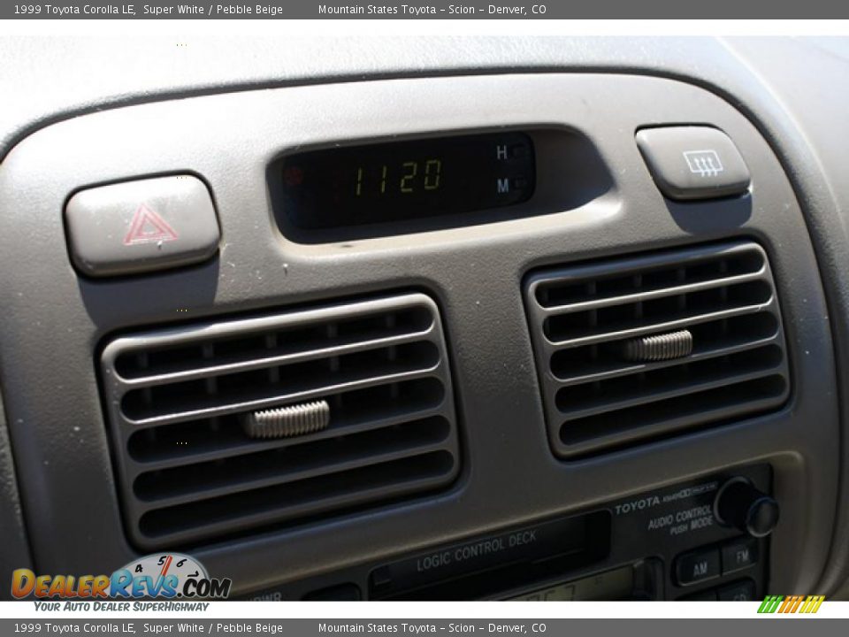 1999 Toyota Corolla LE Super White / Pebble Beige Photo #17