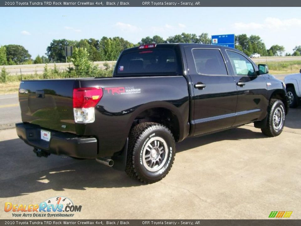 2010 Toyota Tundra TRD Rock Warrior CrewMax 4x4 Black / Black Photo #4