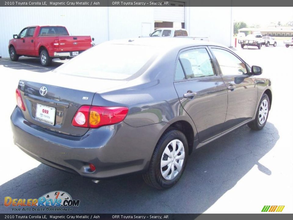 2010 Toyota Corolla LE Magnetic Gray Metallic / Ash Photo #4