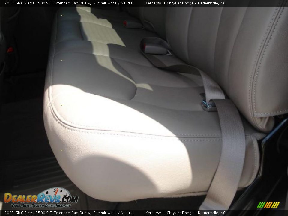 2003 GMC Sierra 3500 SLT Extended Cab Dually Summit White / Neutral Photo #12