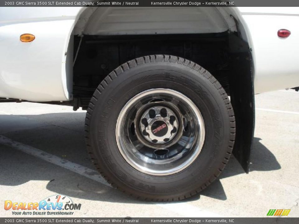 2003 GMC Sierra 3500 SLT Extended Cab Dually Summit White / Neutral Photo #26