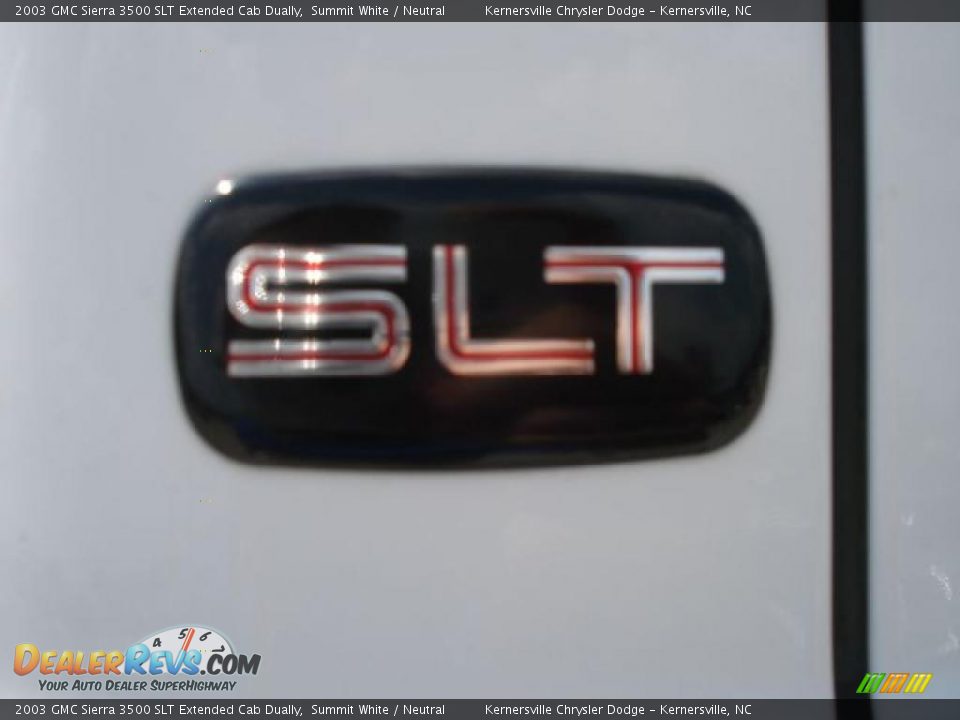2003 GMC Sierra 3500 SLT Extended Cab Dually Summit White / Neutral Photo #33